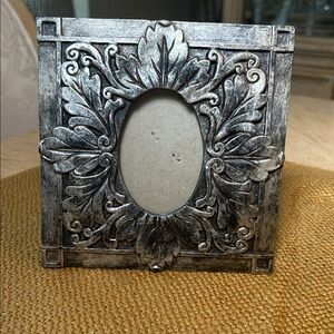 Brushed Silver Filigree Picture Frame